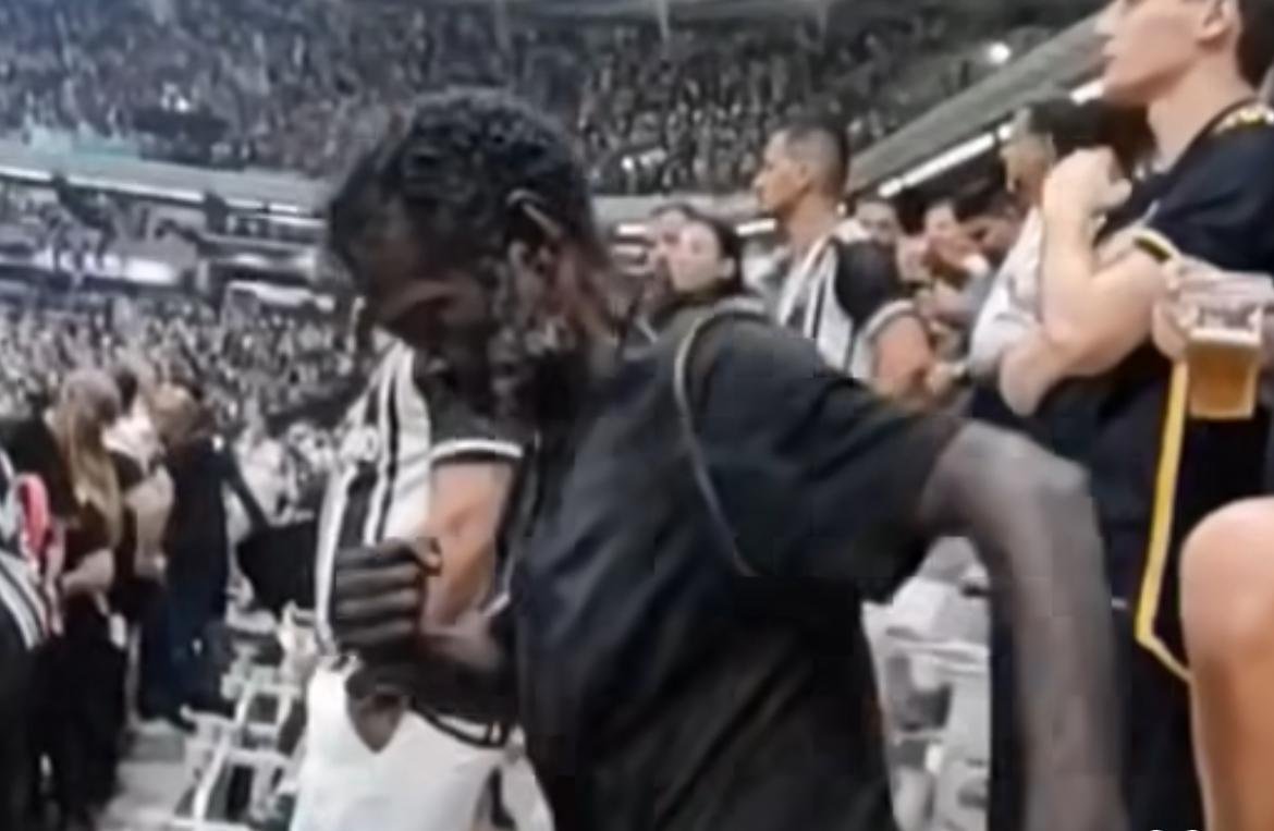 Torcedor do Atlético foi expulso da Arena MRV em jogo contra o CRB (foto: Reprodução/Redes sociais)