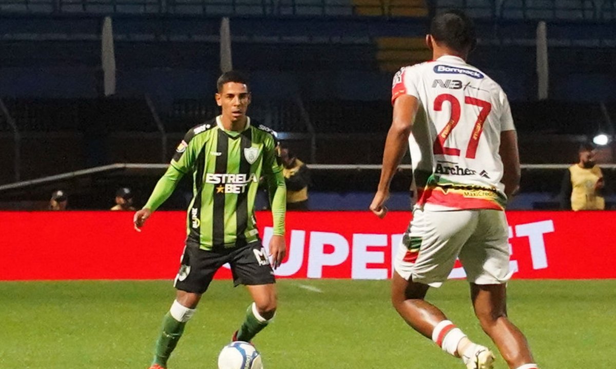 América em jogo pela Série B (foto: Felipe / América)