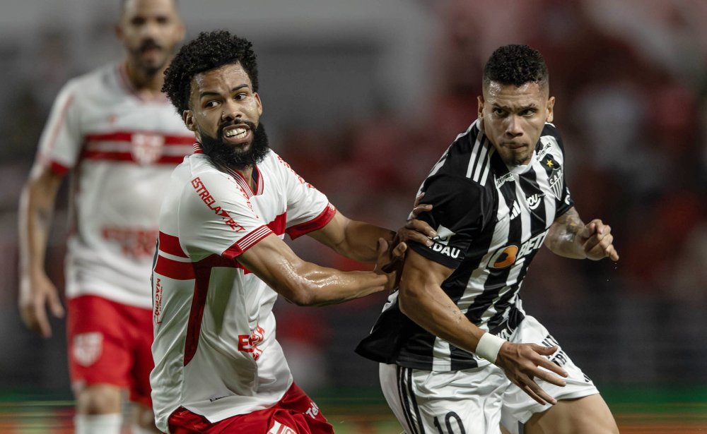 Atlético e CRB empataram por 2 a 2 no jogo de ida das oitavas da Copa do Brasil (foto: Pedro Souza/Atlético)