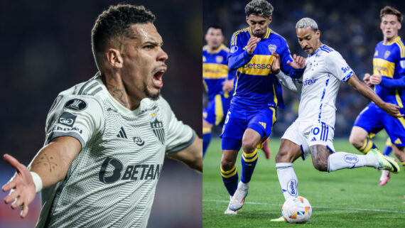 Vencendo o San Lorenzo, Atlético ajudará Boca Juniors a se classificar para o Mundial de Clubes (foto: Pedro Souza/Atlético e Gustavo Aleixo/Cruzeiro)