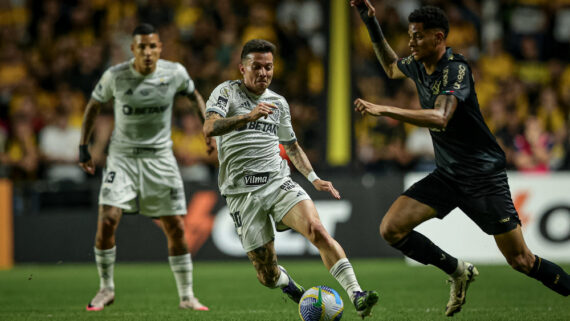 Atlético não conseguiu segurar o Criciúma fora de casa (foto: Pedro Souza/Atlético)