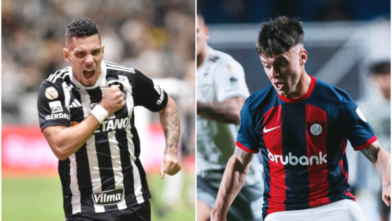 Atlético e San Lorenzo terão decisão na Arena MRV por vaga nas quartas da Libertadores (foto: Ramon Lisboa/EM/D.A Press e Divulgação/San Lorenzo)