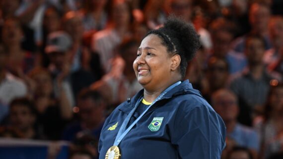 Bia Souza venceu a primeira medalha de ouro do Brasil em Paris 2024 (foto: Leandro Couri/EM/D.A Press)