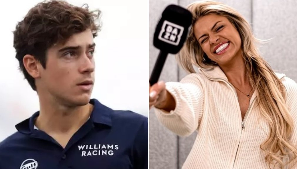 Franco Colapinto e a repórter Christine GZ (foto: Divulgação / Williams e DAZN)