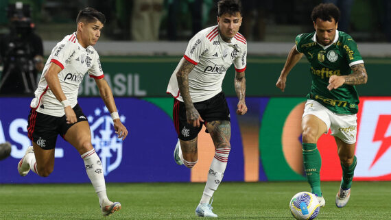 Palmeiras venceu o Flamengo por 1 a 0, mas foi eliminado na Copa do Brasil (foto: Cesar Greco/Palmeiras/by Canon)