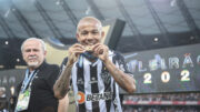 Mariano celebra conquista do Campeonato Brasileiro pelo Atlético, em 2021 (foto: Pedro Souza/Atlético)