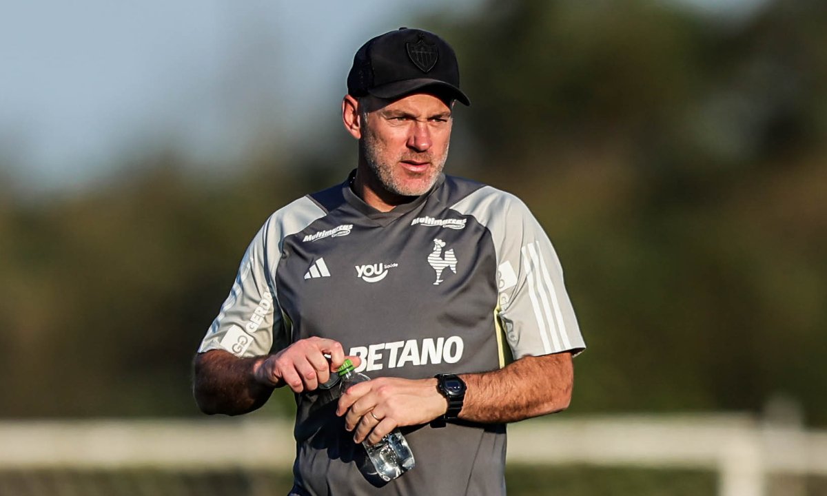Técnico do Atlético, Gabriel Milito (foto: Pedro Souza / Atlético)