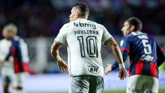 Paulinho voltou a balançar as redes pelo Atlético na Libertadores (foto: Pedro Souza/Atlético)