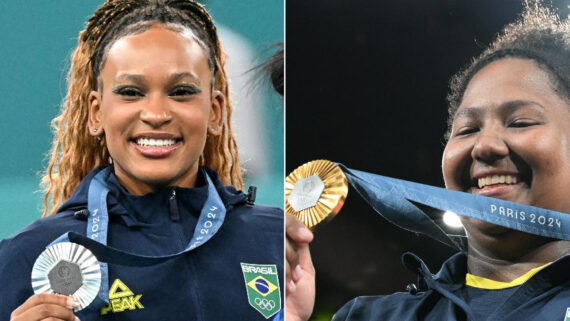 Rebeca Andrade (ginástica) e Beatriz Souza (judô) ganharam medalhas para o Brasil em Paris 2024 (foto: Leandro Couri/EM/D.A Press)