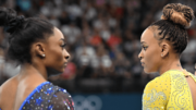 Rebeca Andrade e Simone Biles, ginastas (foto: Leandro Couri/EM/D.A Press)