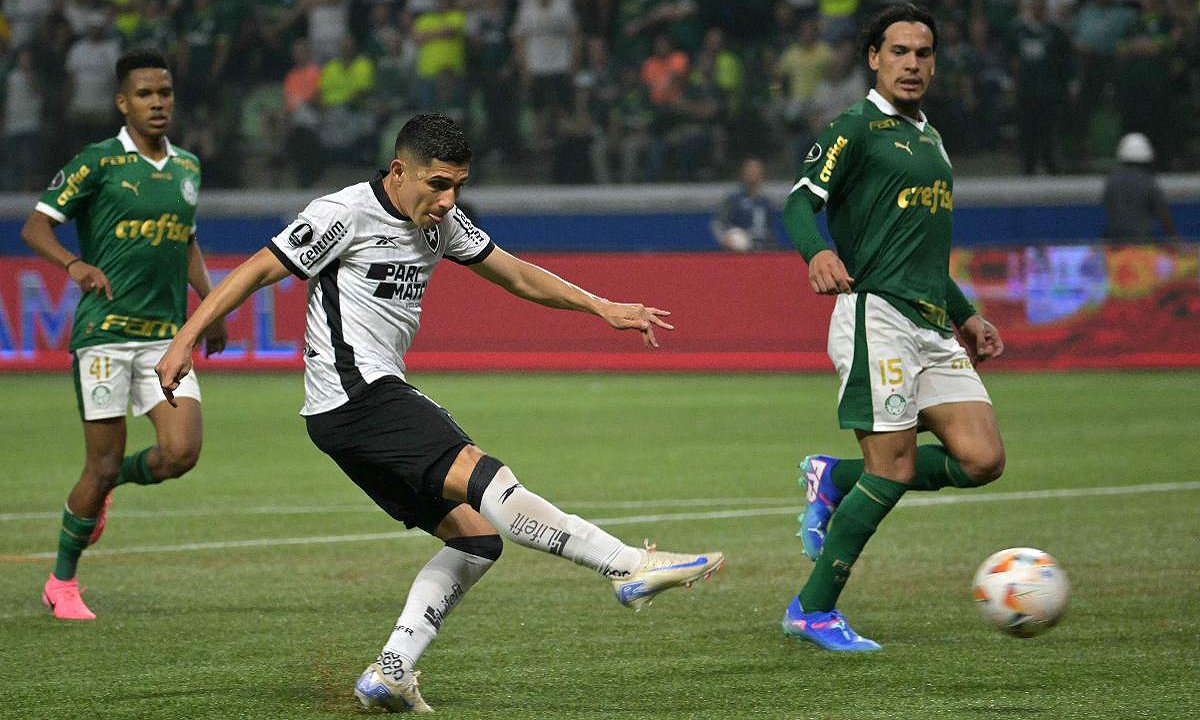 Savarino marcou o segundo gol do Botafogo contra o Palmeiras (foto: NELSON ALMEIDA/AFP)