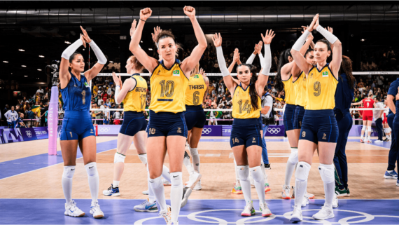 jogadoras de vôlei da Seleção Brasileira Feminina (foto: Divulgação/FIVB)