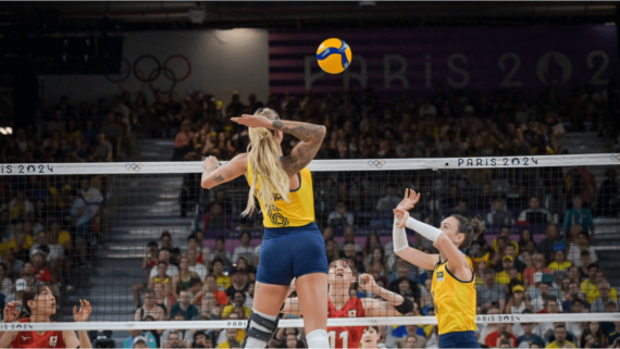 Thaisa, central da Seleção Brasileira Feminina de Vôlei (foto: Leandro Couri/EM/D.A Press)