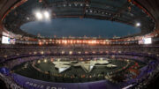 Stade de France durante a Cerimônia de Encerramento da Olimpíada de Paris (foto: Leandro Couri / EM / D.A Press)