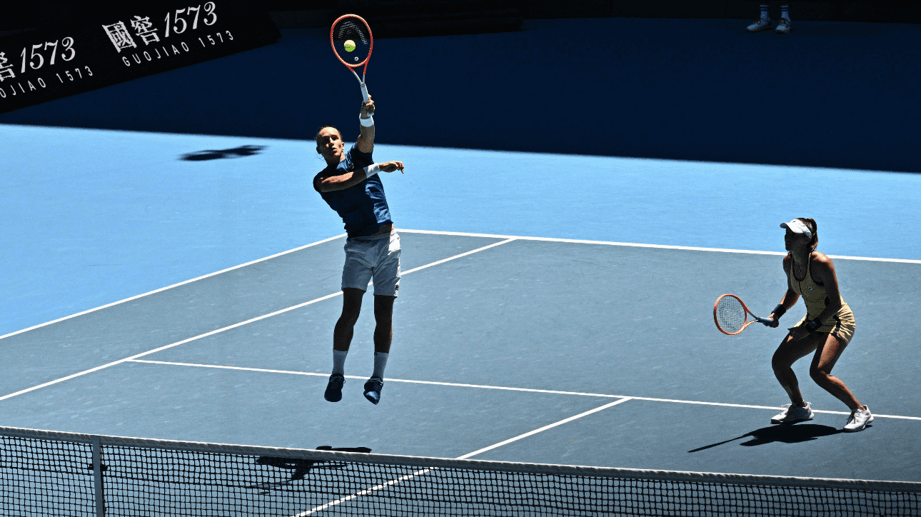 Rafael Matos e Luisa Stefani, tenistas brasileiros (foto: Anthony Walace)