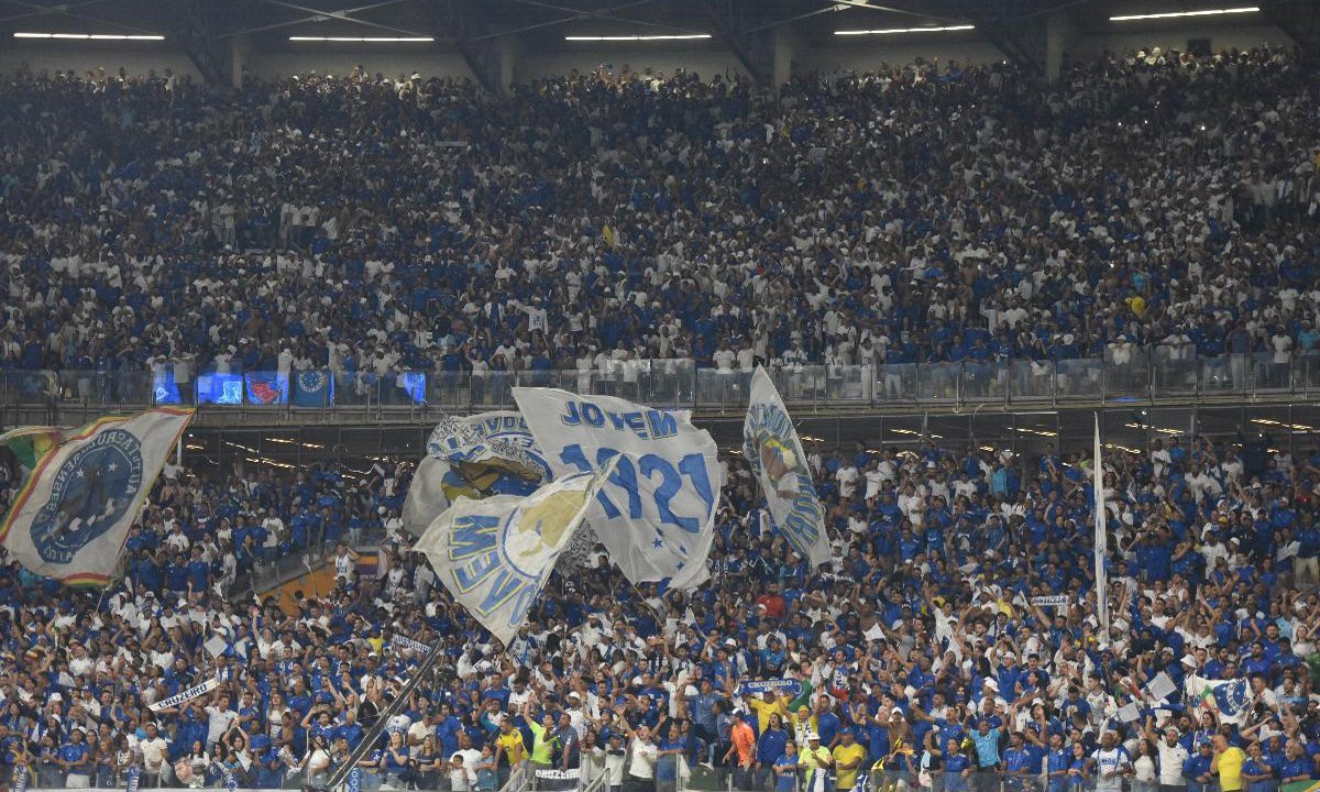 Torcida do Cruzeiro no Mineirão (foto: Ramon Lisboa/EM D.A Press)
