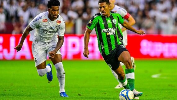 Santos derrotou o América por 2 a 1, na Vila Belmiro, pela Série B (foto: Mourão Panda/América)