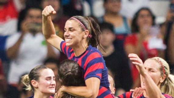 Jogadora celebra (foto: Julio Cesar AGUILAR / AFP )