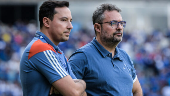 Pedro Junio (à esquerda) e Alexandre Mattos (à direita) (foto: Gustavo Aleixo/Cruzeiro)