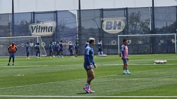 Treino do Cruzeiro (foto: João Victor Pena/EM/D.A Press)