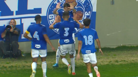 Jogadores do Cruzeiro Sub-20 (foto: Reprodução/SporTV)