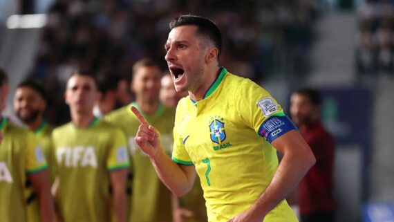 Dyego, autor do útlimo gol do Brasil no jogo (foto: Copa do Mundo de Futsal/Divulgação)