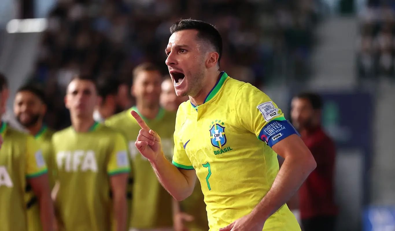 Dyego, autor do útlimo gol do Brasil no jogo (foto: Copa do Mundo de Futsal/Divulgação)