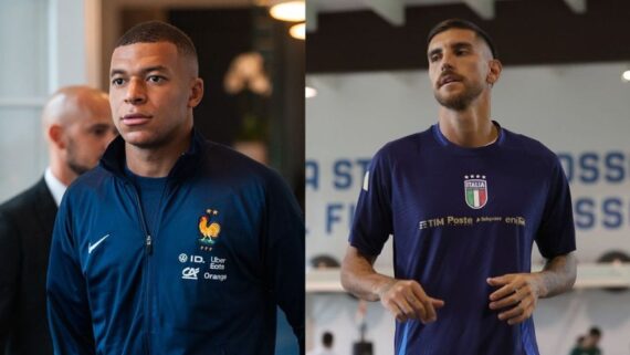 Jogadores dos times (foto: Divulgação / equipedefrance - azzurri)