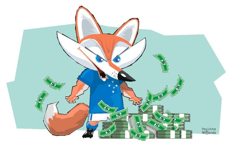 Cruzeiro encheu os cofres com vendas de jogadores (foto: Paulinho Miranda/Arte/EM D.A Press)