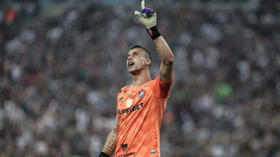 Fábio, goleiro do Fluminense, em jogo (foto: Marcelo Gonçalves/Fluminense)