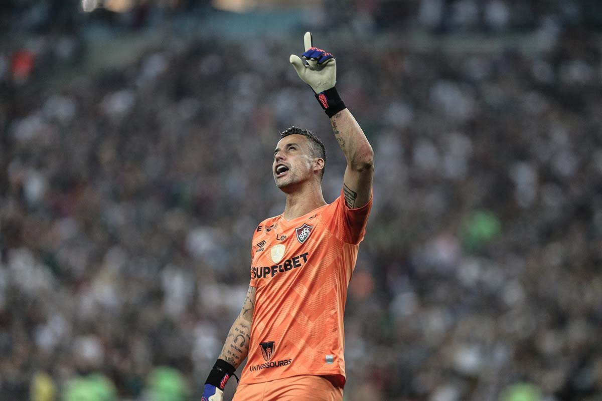 Fábio, goleiro do Fluminense, em jogo (foto: Marcelo Gonçalves/Fluminense)