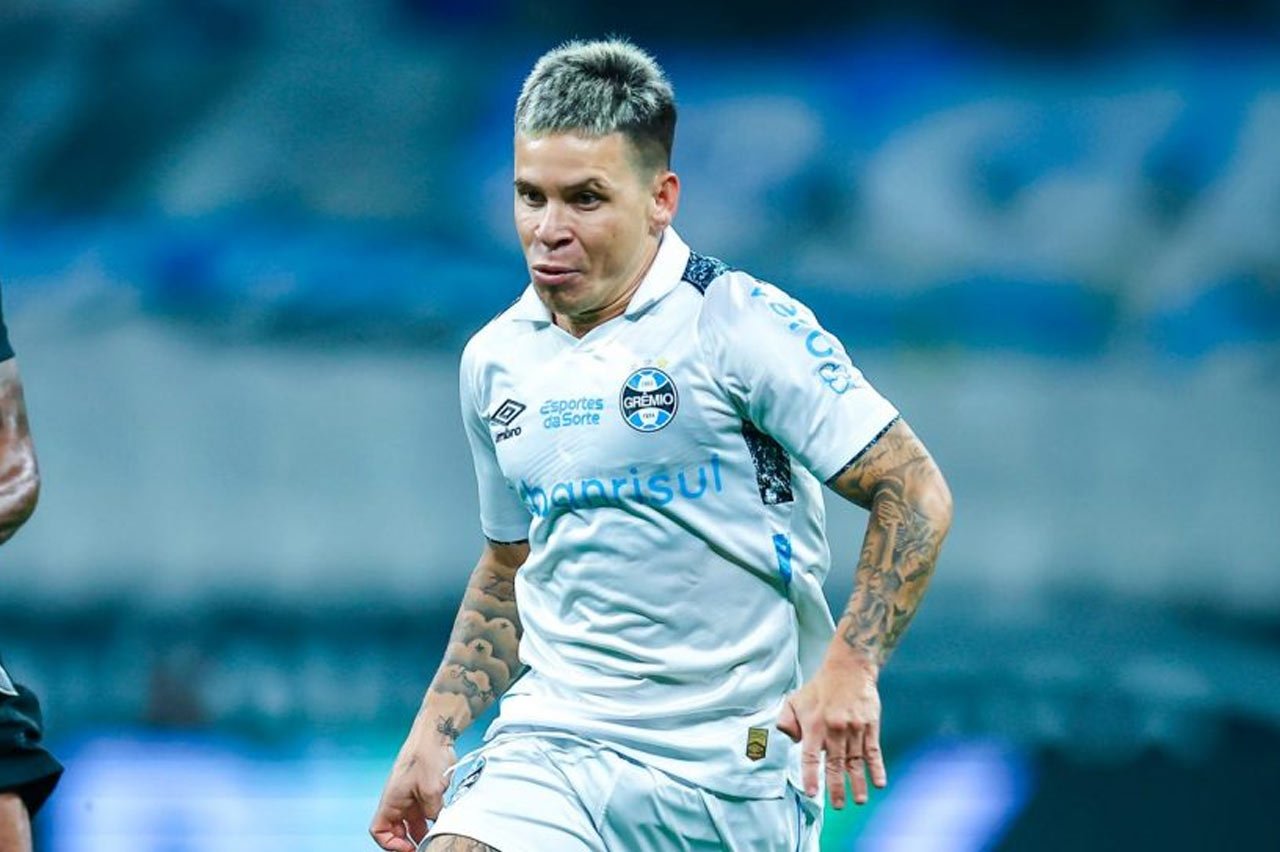 Soteldo em jogo pelo Grêmio (foto: Lucas Uebel/Grêmio FBPA)