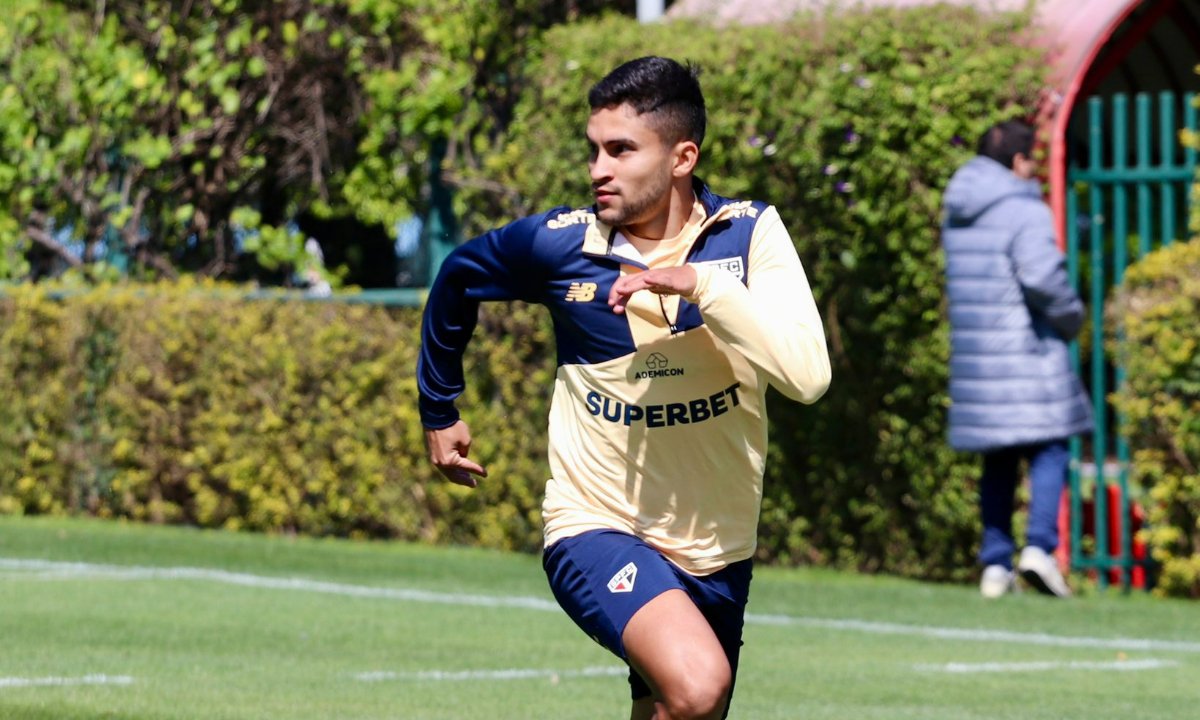 Rodrigo Nestor em treino do São Paulo (foto: Pedro Guedes/ São Paulo)