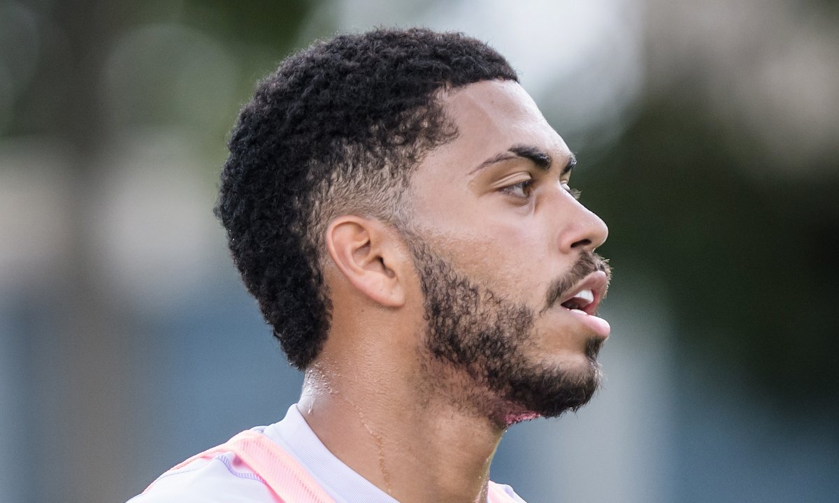 Ruan Santos em treino do Cruzeiro (foto: Gustavo Aleixo/Cruzeiro)