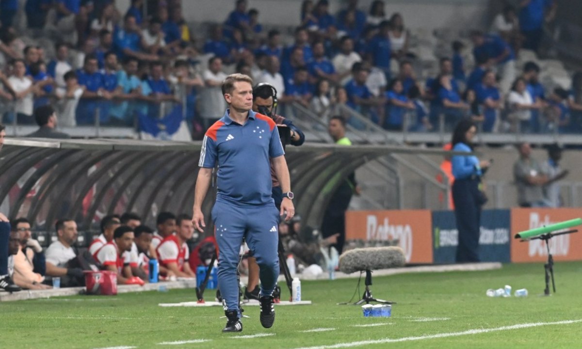 Seabra em jogo do Cruzeiro (foto: Leandro Couri/EM/D.A.Press)
