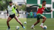 Jogadores em treino (foto: Divulgação / Matheus Lima (Vasco) - Cesar Greco (Palmeiras))