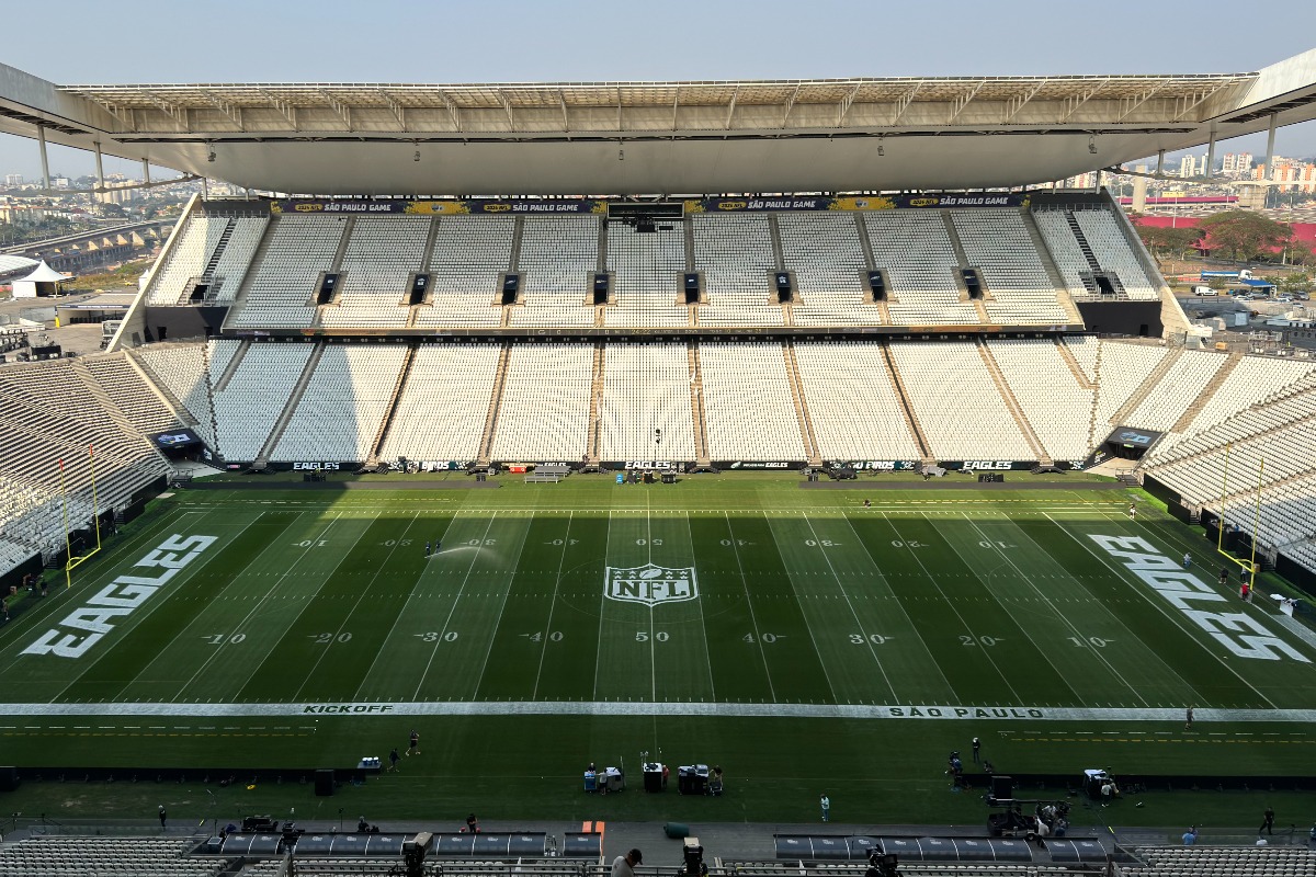 Neo Química Arena vai receber jogo da NFL - (foto: Vinicius Alves/ Agência Corinthians)