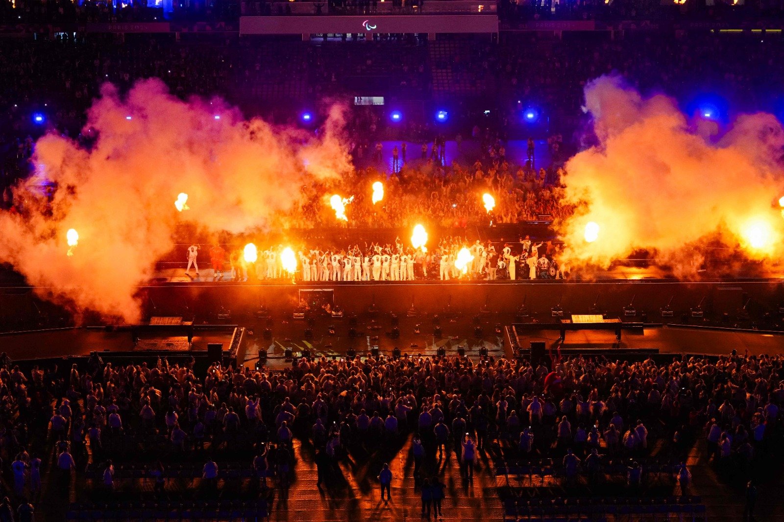 Cerimônia de Encerramento dos Jogos Paralímpicos de Paris 2024 (foto: Dimitar Dilkoff/AFP)