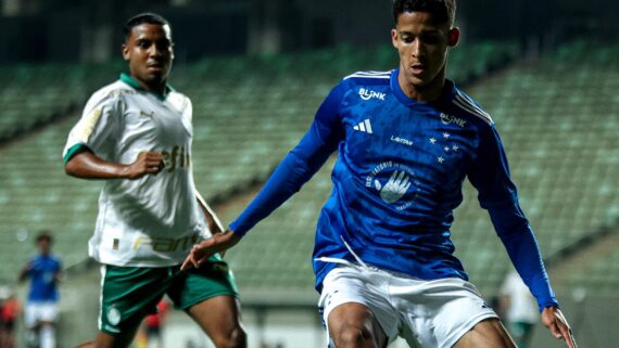 Lance de Cruzeiro x Palmeiras (foto: Gustavo Martins/ Cruzeiro)