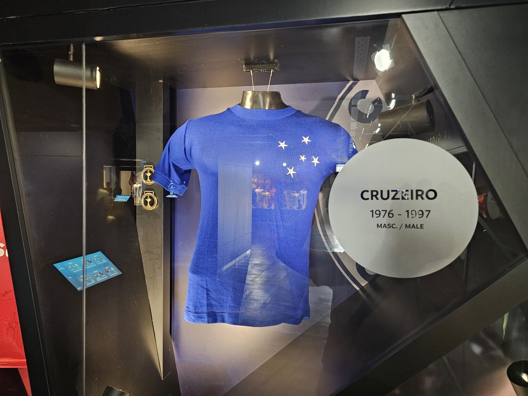 Uniforme do Cruzeiro no Museu da Conmebol