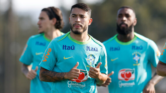 William em treino da Seleção Brasileira (foto: Rafael Ribeiro/CBF)