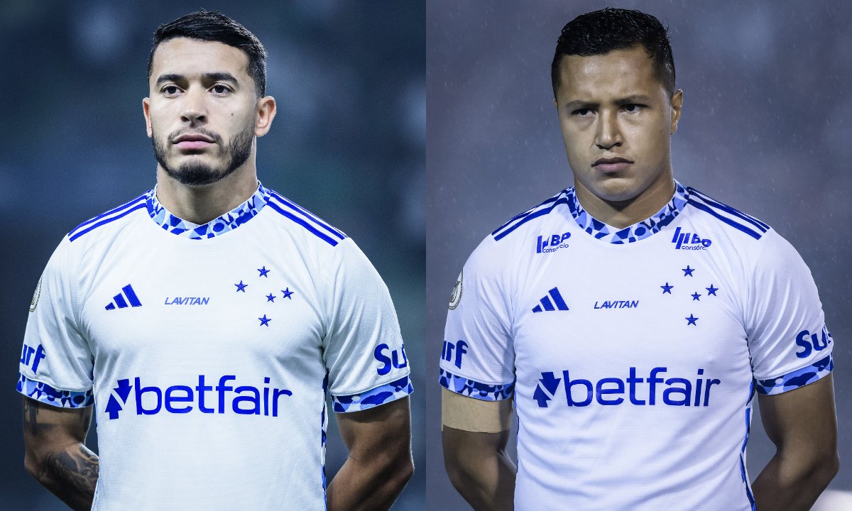William e Marlon, laterais do Cruzeiro (foto: Gustavo Aleixo/Cruzeiro)
