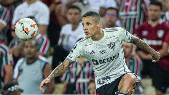 Arana durante Fluminense 1 x 0 Atlético (foto: Pedro Souza/Atlético)