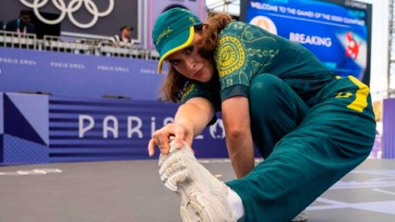 B-girl australiana Rachael Gunn nos Jogos Olímpicos de Paris 2024 (foto: Reprodução/Instagram)