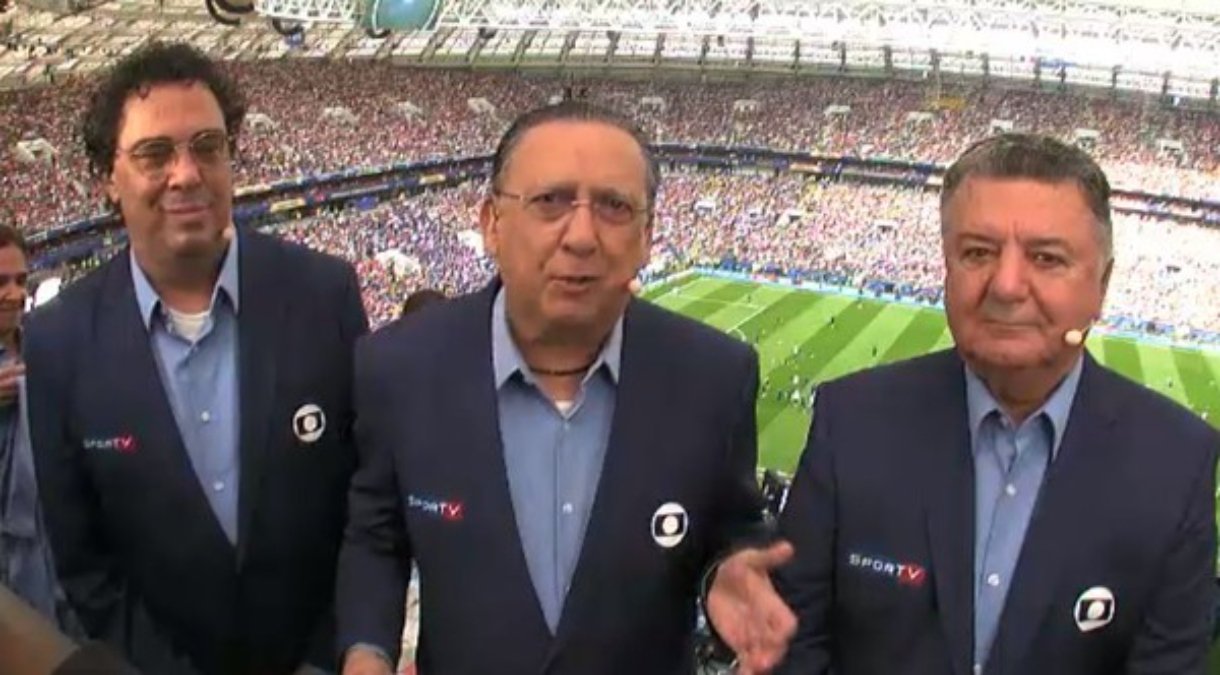 Galvão na Globo (foto: Reprodução)