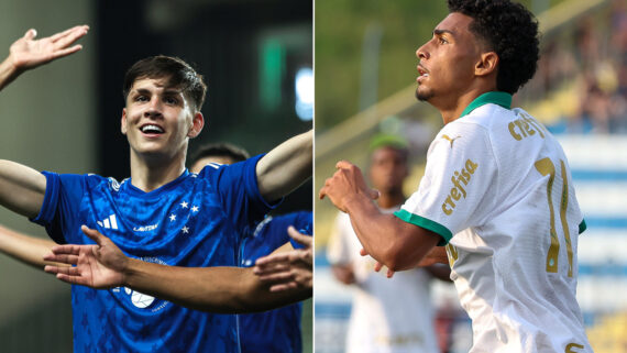 Cruzeiro e Palmeiras estão na final do Brasileiro Sub-20 (foto: Gustavo Martins/Cruzeiro e Fabio Menotti/Palmeiras)