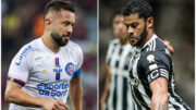 Everton Ribeiro, do Bahia, e Hulk, do Atlético (foto: Rafael Rodrigues/Bahia)