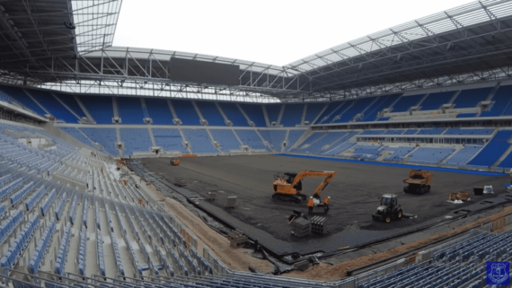 Everton Stadium, estádio do Everton em construção (foto: Divulgação/Everton)