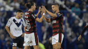 Filipe Luís e Diego Ribas atuaram juntos no Atlético de Madrid, da Espanha, e no Flamengo (foto: Juan Mabromata/AFP)