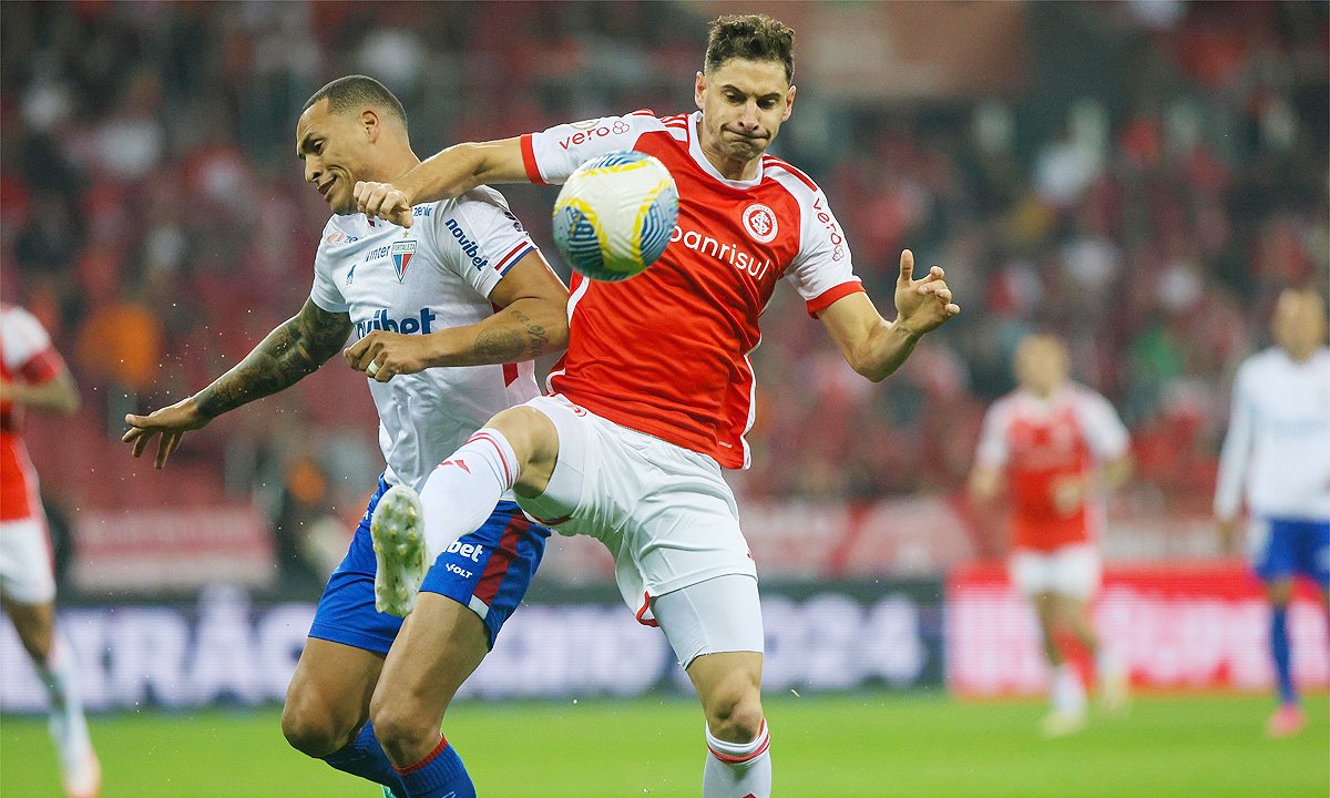 Fortaleza perdeu para o Inter por 2 a 1 (foto: Ricardo Duarte/Internacional)
